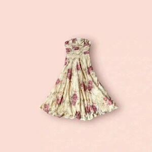 Vintage 90s floral midi dress